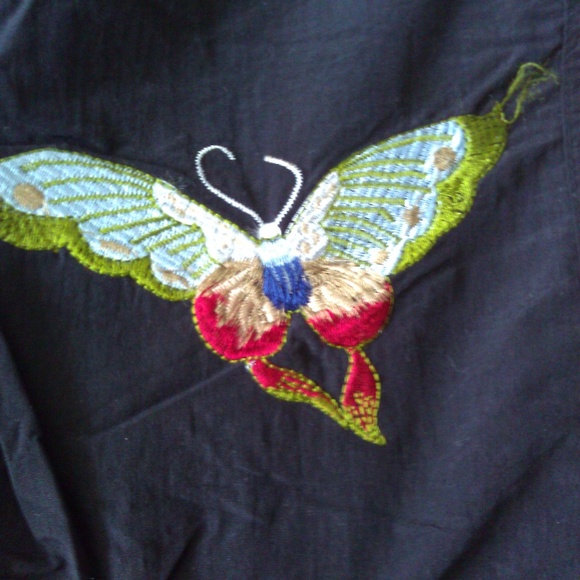 Girls Request Jeans Black embroidered windbreaker - Picture 4 of 5